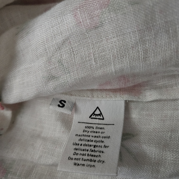 Sleeper Atlanta Floral Off-Shoulder Linen Dress And Hair Tie Small - Picture 4 of 7